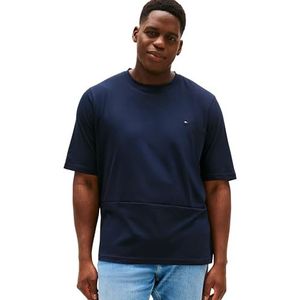 Tommy Hilfiger Heren BT-CORE Stretch Slim CN TEE-B MW0MW35061 S/S T-shirt, blauw, 3XL_Plus, Blauw (Woestijnhemel), 3XL grote maten