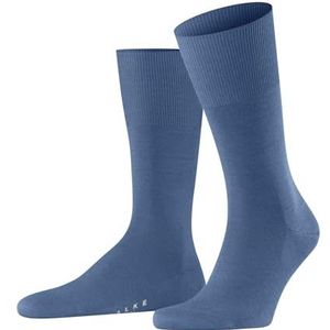 FALKE Heren Sokken Airport M So wol katoen eenkleurig 1 paar, Blauw Sky Blue 6868, 39-40