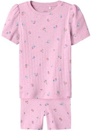 NAME IT - NMFHAMANDA - Set - 2-delig - Turquoise - Duifblauw - Lichtoranje - Oudroze