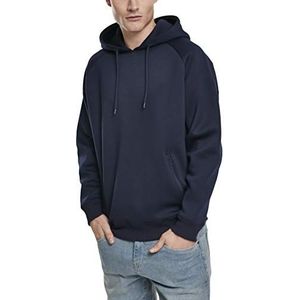 Urban Classics Heren sweatshirt Raglan Zip Pocket Crew Pullover, blauw (Midnight 01641), L