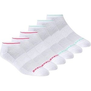 Skechers Low Cut Socks Hardloopsokken voor dames, roze/groen, 9-11