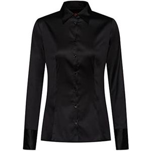 HUGO Damesblouse The Fitted Shirt, zwart 1, 40