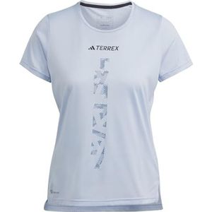 adidas Dames Shirt (korte mouw) Agr Shirt W, Blue Dawn, HL1730, XS