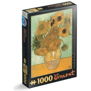 D-TOYS - Puzzel - 1000 Stukjes - Vincent Van Gogh - Sunflowers
