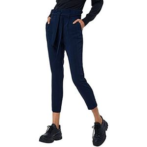 TOM TAILOR Dames Paperbag broek met riem 1013713, 10668 - Sky Captain Blue, 42