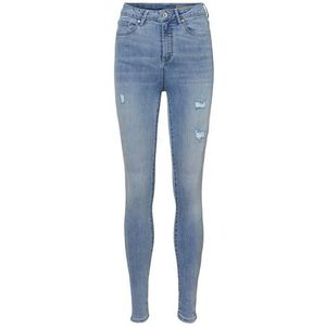 VERO MODA High Rise Jeans voor dames, blauw (light blue denim), S x 36L