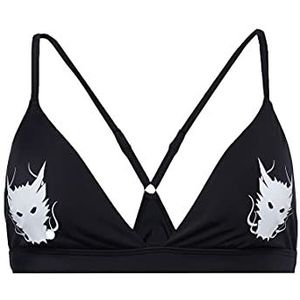 Superdry Draken tri bikinitop voor dames, Zwart, 9-Aug
