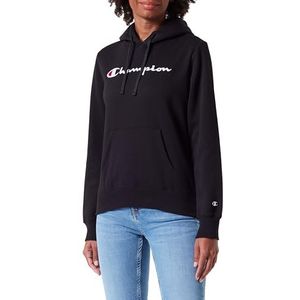 Champion Legacy Icons W-Fall fleece sweatshirt met capuchon voor dames, Zwart, M