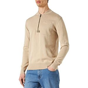 G-STAR RAW Heren Half Zip Pocket Sweater Sweater Beige (dk Brick C868-1214), S
