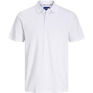 JACK & JONES JORLUCCA Jersey Polo SS, wit (bright white), S