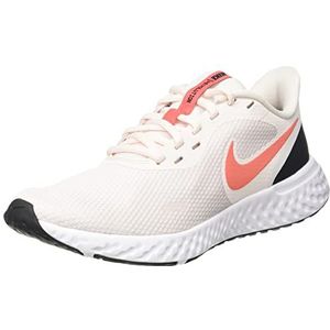 Nike Revolution 5 Hardloopschoenen voor dames, Licht Zacht Roze Magic Ember Zwart Wit, 38 EU