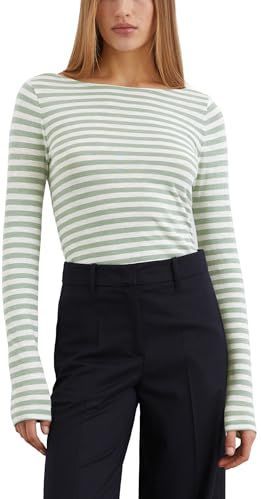 Bikini - Gestreept - Jersey - Normale Pasvorm - Lange Mouw