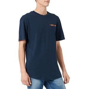 JACK & JONES Jjheight Tee Ss Crew Neck T-shirt voor heren, navy blazer, M