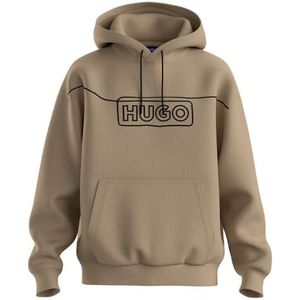 HUGO Noiderhood sweatshirt voor heren, medium beige, XS