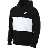 Nike - Club - Hoodie - Zwart - Fleece - Color Block Design