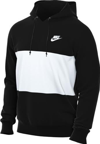 Nike - Club - Hoodie - Zwart - Fleece - Color Block Design
