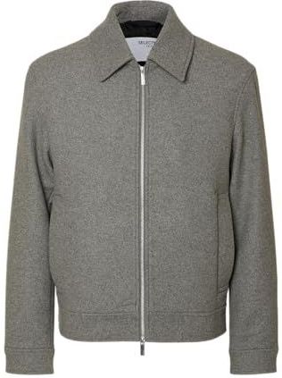 SELECTED Tussenjas 'SLHPHILIP'  grijs gemêleerd