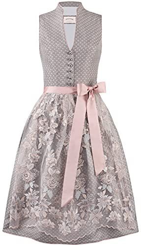 STOCKERPOINT - Dirndl 'Madlenka' - Taupe - 2-delig - Knielengte