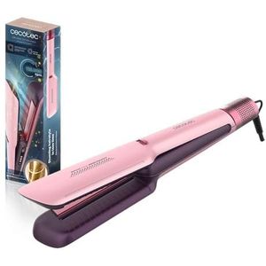 Cecotec Air Lisse Cotton Candy warmlucht stijltang. 600W, haarbescherming, ionentechnologie, keratine en arganolie, 3 modi en BLDC-motor, voor alle haartypes, 3 temperaturen en 3 snelheden