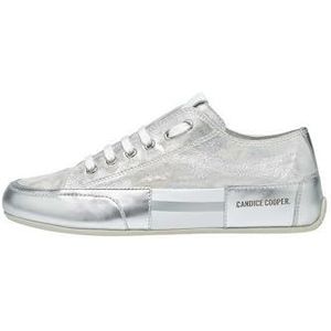 Candice Cooper Rock Patch S-sneakers van nappaleer oud en gepofte leer, Beige, 34 EU