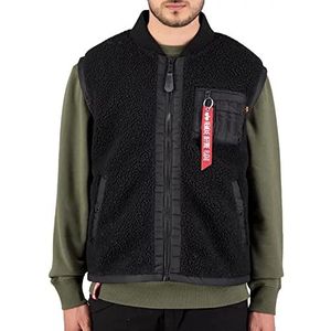 ALPHA INDUSTRIES Teddy Vest Herenjas, Zwart, M