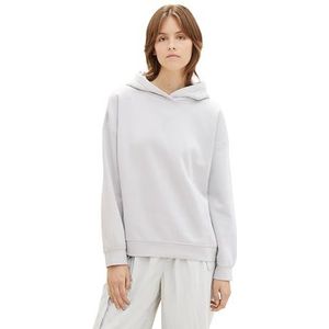 TOM TAILOR Denim Sweatshirt voor dames, 32253 - Basic Light Grey, L