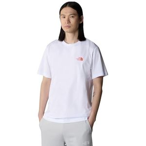 The North Face - Heren Biner Grafisch 4 T-Shirt - Standaard Fit T-shirt - Ronde Hals - TNF White, S