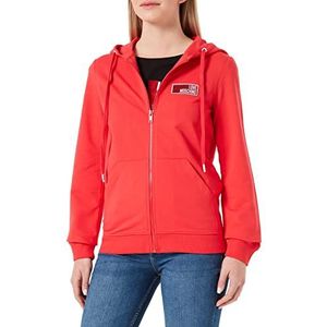 Love Moschino Sweatshirt Coat Damesjas, Rood, 48