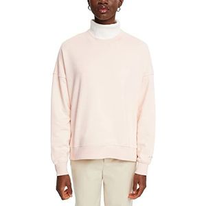 ESPRIT Sweatshirt met geborduurd logo op de mouwen, Pastel pink, XS-S
