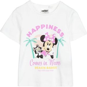 MINNIE MOUSE Wit, EAN: 8445484500028, maat: 7 jaar, T-shirt met korte mouwen voor kinderen, eenheidsmaat