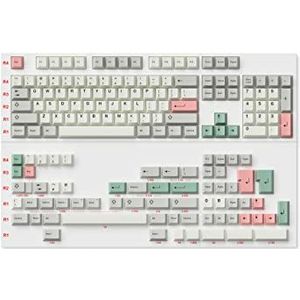 Ranked - Dye Sublimation Premium Toetsenset - 1,45 mm Dik PBT - Kersenprofiel voor Mechanisch Toetsenbord - 169 Toetsen