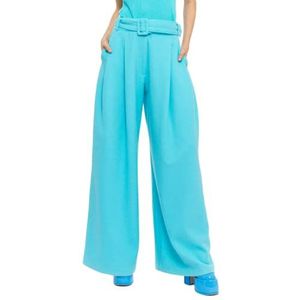 CHAOUICHE Westernbroek, kostuum, turquoise, maat S, uniseks, volwassenen, Turkoois Blauw, S