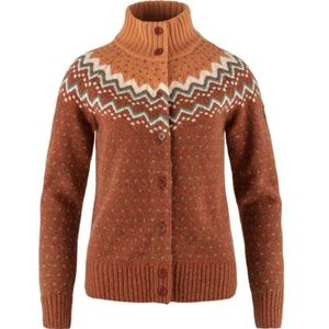 Vest Fjällräven Women Övik Knit Cardigan Autumn Leaf Desert Brown