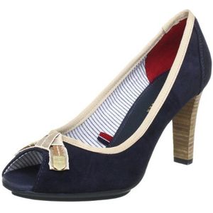 Tommy Hilfiger Dames Charlotte 4 A Peep-Toe, blauw Midnight 403, 42 EU