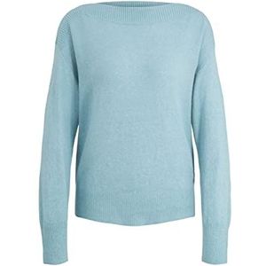 TOM TAILOR Dames Pullover met boothals 1034466, 30914 - Tourmaline Melange, 3XL