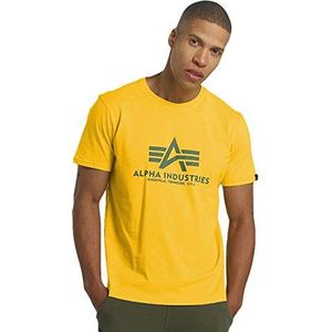 Alpha Industries Basic T-Shirt voor heren Prime Yellow M