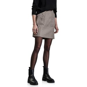 Rok - Opgestikte Zakken - Ritssluiting Achterkant - Wol-look