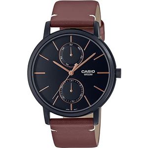 Casio Watch MTP-B310BL-5AVEF, bruin, Riemen.