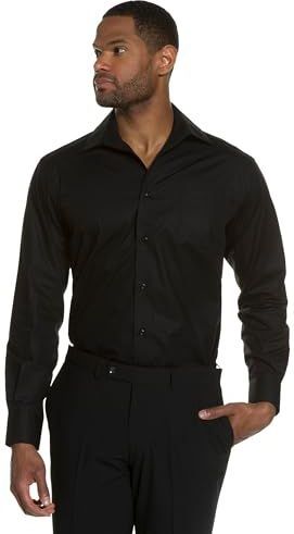 JP1880 - Overhemd - Zwart - Katoen - Lange Mouw - Comfort Fit