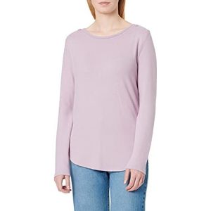 TOM TAILOR Denim Dames Basic shirt met lange 1034331, 28995 - Soft Mauve, L