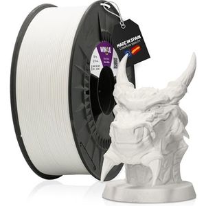 WINKLE PLA PRO Filament, 1,75 mm, gletsjerwit, 1 kg spoel, hoge maatnauwkeurigheid voor 3D-printen, uitstekende mechanische en thermische bestendigheid, HDT van 95 °C, hoge detailnauwkeurigheid