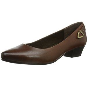 Jana 22201 dames pumps, bruin cognac 305, 38.5 EU Breed