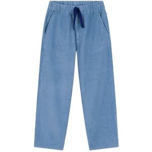Petit Bateau Kinderbroek van effen fluweel, Adriatisch, 12 Jaren