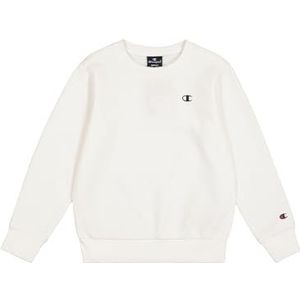 Champion Legacy Basics B-Ultralight Powerblend Fleece Crewneck Sweatshirt voor kinderen en jongeren, Wit, 7-8 jaar