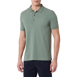 BOSS Heren Paule poloshirt met korte mouwen katoen, Open Groen, L