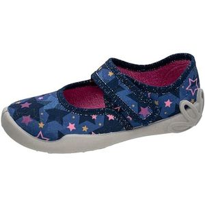 Fischer Blanka pantoffels, blauw/roze, 35 EU breed, blauw/roze., 35 EU Breed