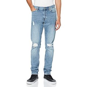 Dr. Denim Clark Jeans voor heren, Creek Mid Blauw Ripped, 30W / 34L