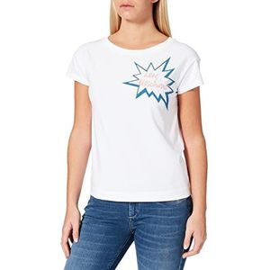 Love Moschino Dames T-shirt met korte mouwen en logo Speech Bubble Print