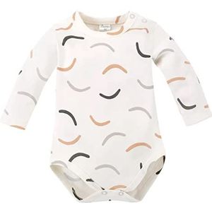 Pinokio Bodysuit lange mouwen LE Tigre, 100% katoen, ecru met tijgerstrepen, jongens 62-92 (62), ecru tijgerstripes, 62 cm