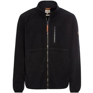 camel active Fleecejack voor heren van gerecycled polyester, steengrijs, 5XL